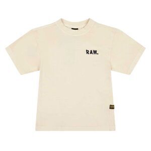 G-Star Childrens/Kids Logo Crew Neck Regular T-Shirt / Milk